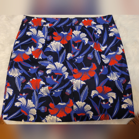 J.crew Floral Basket Weave Skirt - Picture 2 of 7
